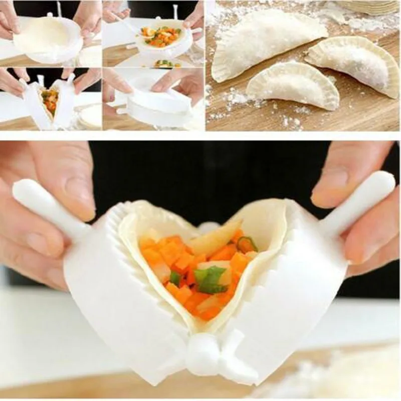 

3PCS/SET Double Headed Dumpling Maker Mould Household Dumplings Useful Kitchen Creative Bag Dumplings Flower Dumplings Tool