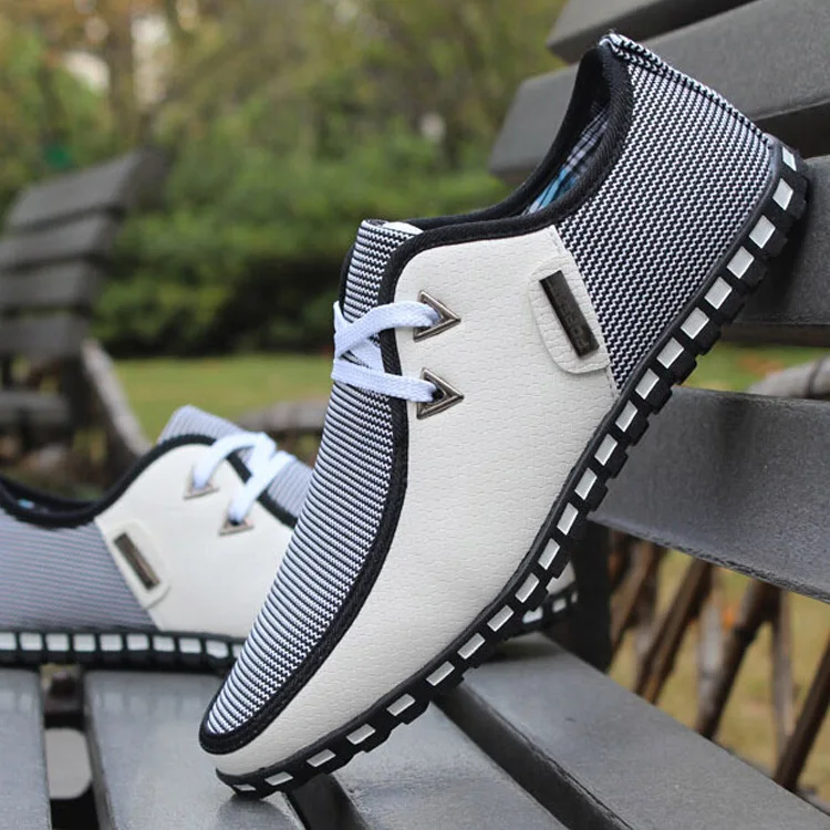 Однотонная спортивная обувь мужские кроссовки 9908 2020 дышащая со шнуровкой из PU