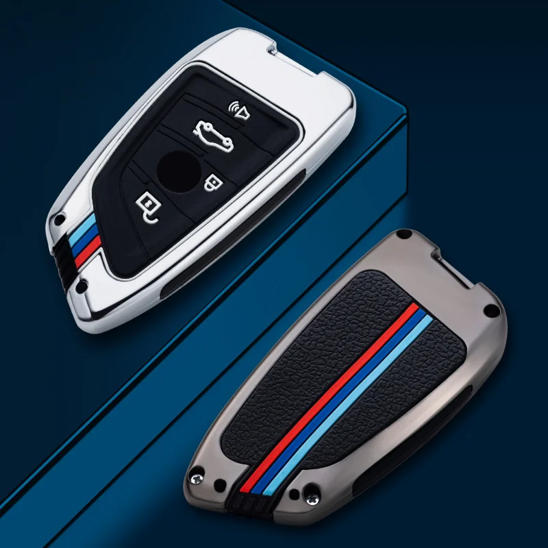 

Car Key Case Cover For BMW 2 3 5 7 Series 6GT X1 X3 X5 X6 F45 F46 G20 G30 G32 G11 G12 F48 G01 F15 F85 F16 F86 Keychain