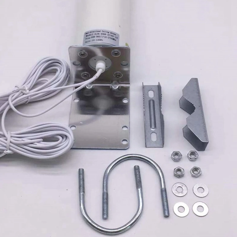 3G 4G LTE External Antenna Outdoor with 5M Dual SlIder CRC9/TS9/SMA Connector for 3G 4G Router Modem