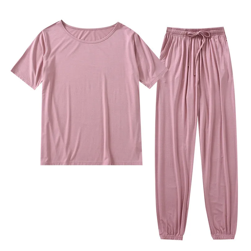 

Women's Home Clothes Summer Sleepwear Lounge Set Homewear Female Pajamas Set Trouser Home Suit Home Clothes for Women Loungewear
