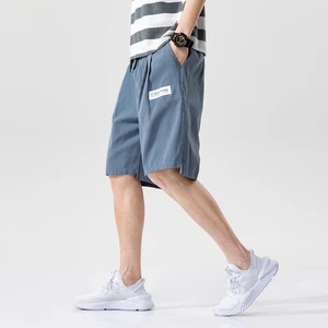 Мужские летние шорты, бермуды со шнурком на талии, для отдыха, для пляжа, хип-хопа, 2020