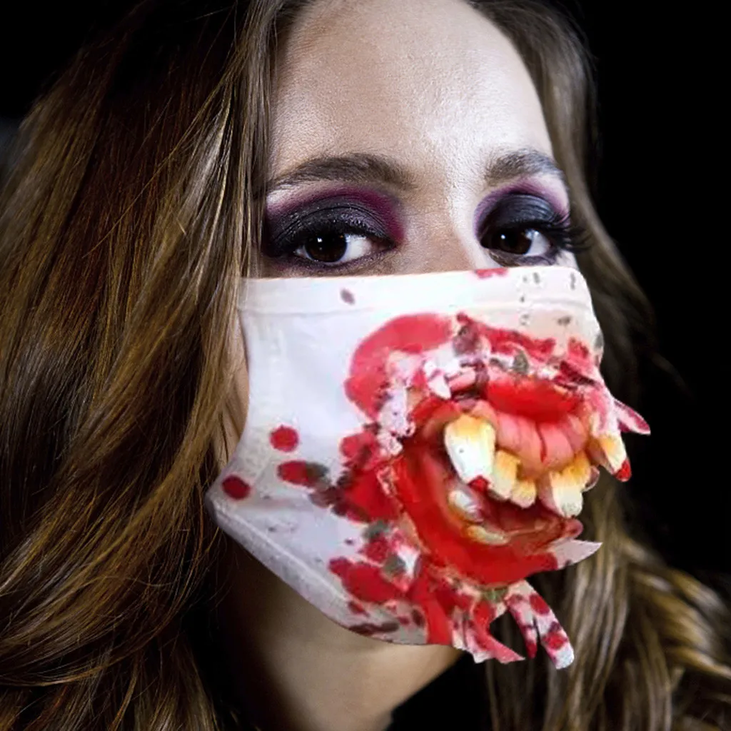 1 шт. 3D унисекс маска для лица на Хэллоуин модная страшная забавная шутка ролевых