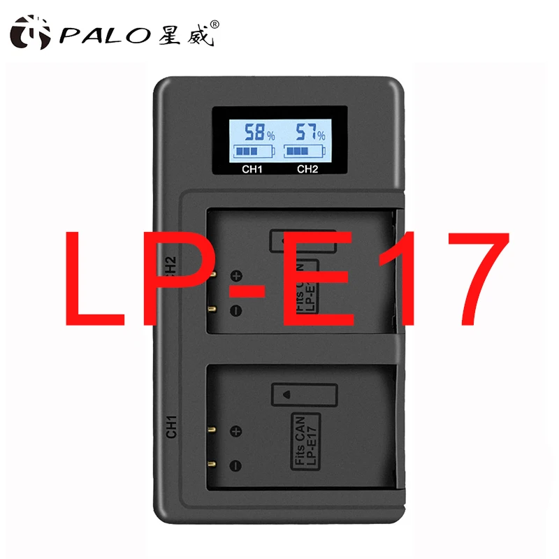 for LP-E17 Зарядное устройство LP-E5 LP-E6 LP-E8 LP-E10 LP-E12 LP-E17 LP E5 E6 E8 E10 E12 E17 аккумулятор двойной USB смарт-зарядное устройство для Canon зарядные устройства - Цвет: for LP-E17