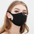 Нано маска для рта 1-10 шт., моющаяся маска для ушей, маска для дыхания, маска для лица для защиты от гриппа для взрослых, Черная