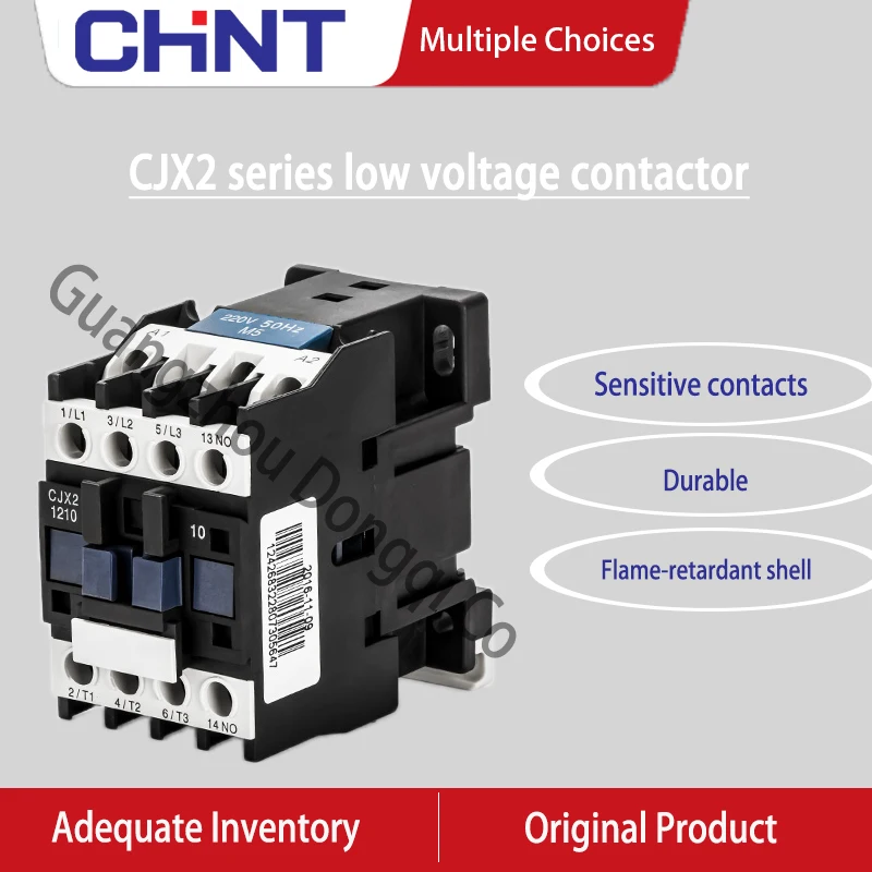 

CHNT CHINT CJX2 Series Low Voltage Contactor 220V~380v Single-phase Three-phase