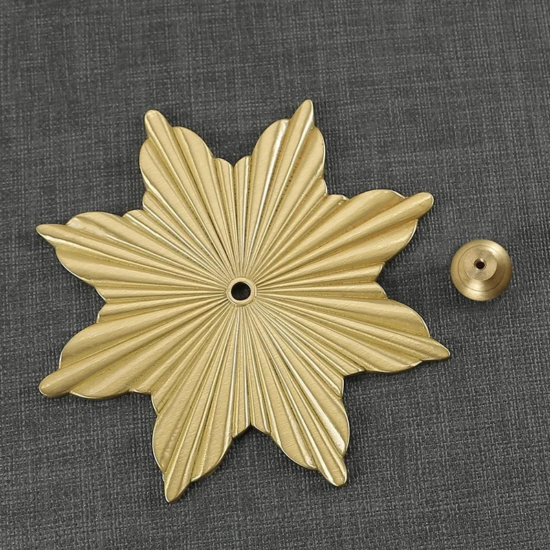 Узор в виде кленового листа Форма/чистый Медь ручки шкафа Спальня мебель шкаф для