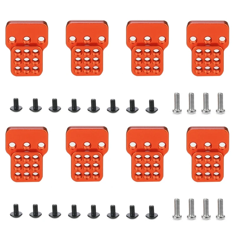 

2X Metal Adjustable Shock Absorber Bracket Extender Seat for WPL C14 C24 C34 C44 B14 B16 B24 B36 1/16 RC Car Parts,Red