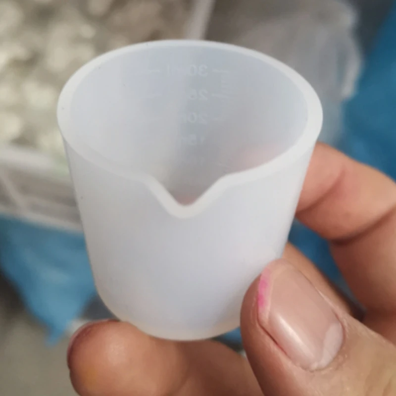 

10 Pcs 30ml Silicone Measuring Cups Handmade DIY Crystal Epoxy Jewelry Making Tools Glue Resin Mixed Measure Gadgets