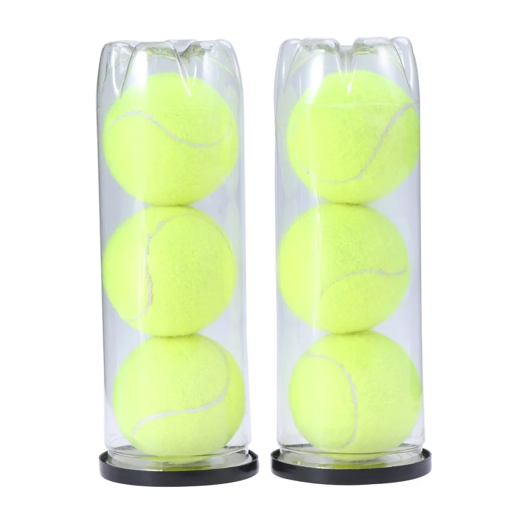 

3pcs Tennis Balls Can Practice Tennis Balls Championship Regular Duty Tennis Pet Dogs Tennis Balls (Yellow)