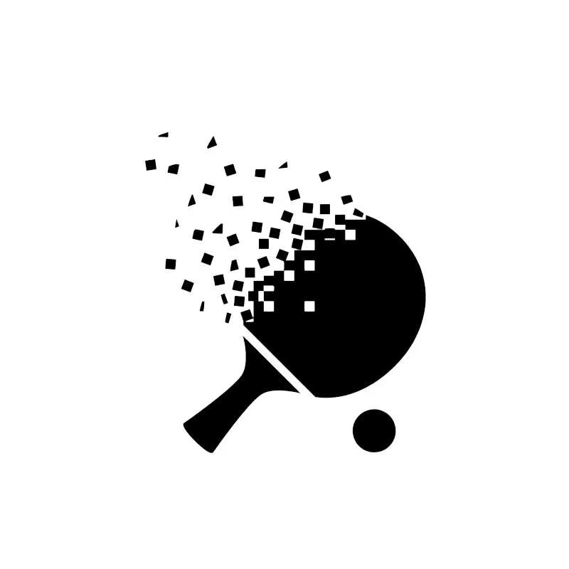 

Lifelike Table Tennis Extreme Movement KK Waterproof Bumper Boot Motorcycle Car Sticker and Decals PVC 15cm X 13cm