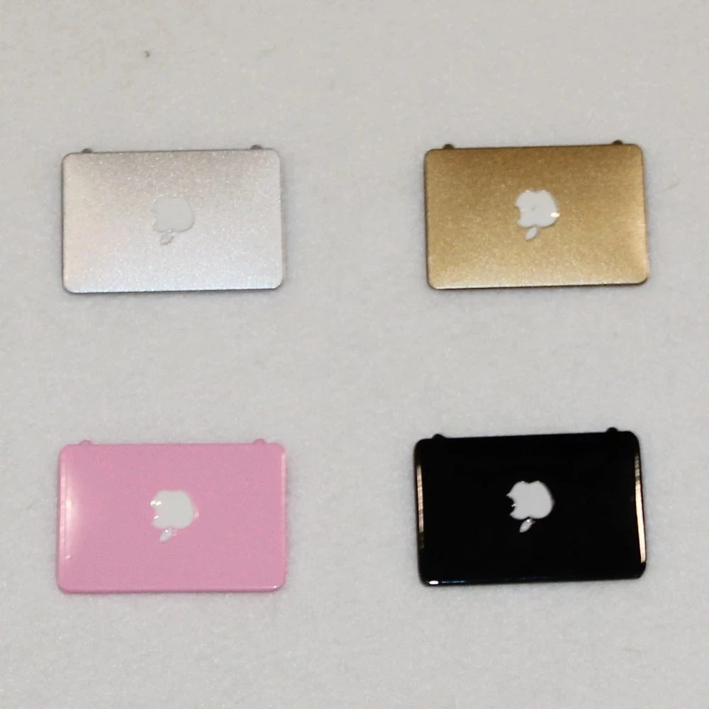 

Pink/Silver/Black/Golden Mini Laptop Computer Mini Mobile Cellphone Pad Doll House 1:12 Doll Accessories