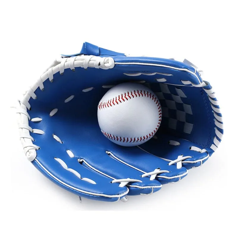 10.5/11.5/12.5 Inch PVC Leather Baseball Glove Outdoor Sports Accessories Left Hand Brown/black/blue Softball Protection Unisex | Спорт и