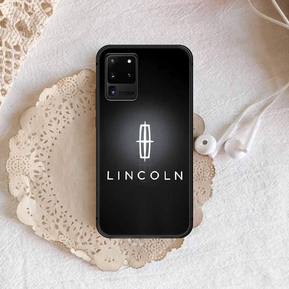 

Car Logo LINCOLN Luxury Phone Case Cover Hull For Samsung Galaxy S 7 8 9 10 e 20 FE uitra plus Note 9 10 20 black Coque Silicone