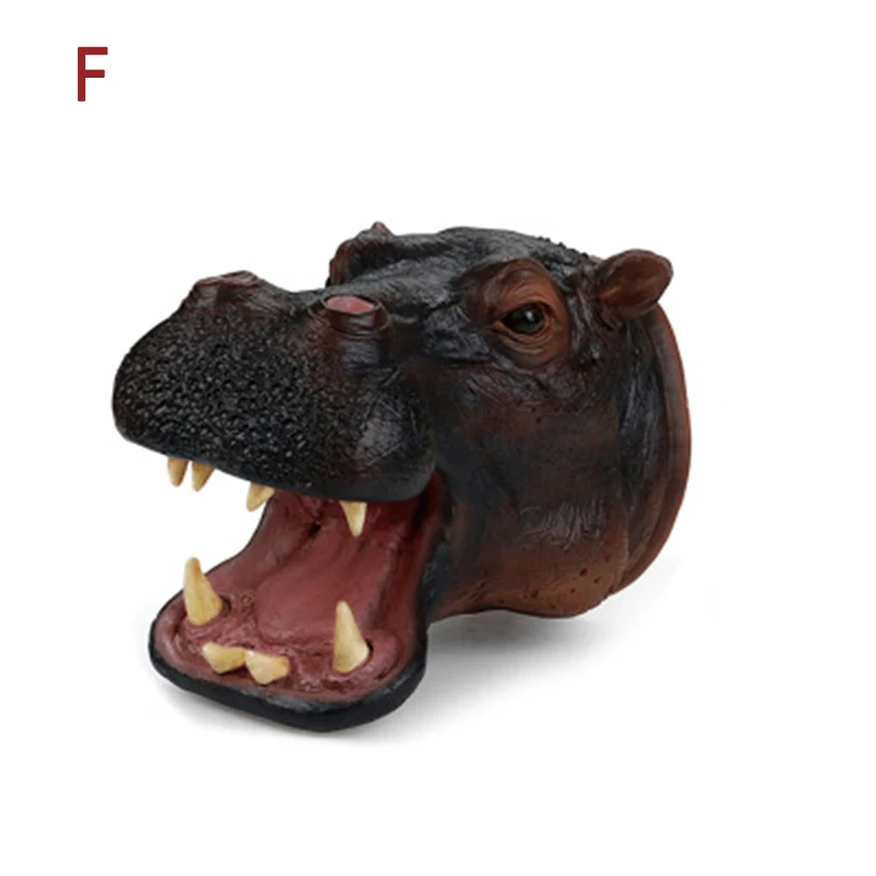 Лучшее ручные кукольные игрушки мягкая резиновая Реалистичная голова животного