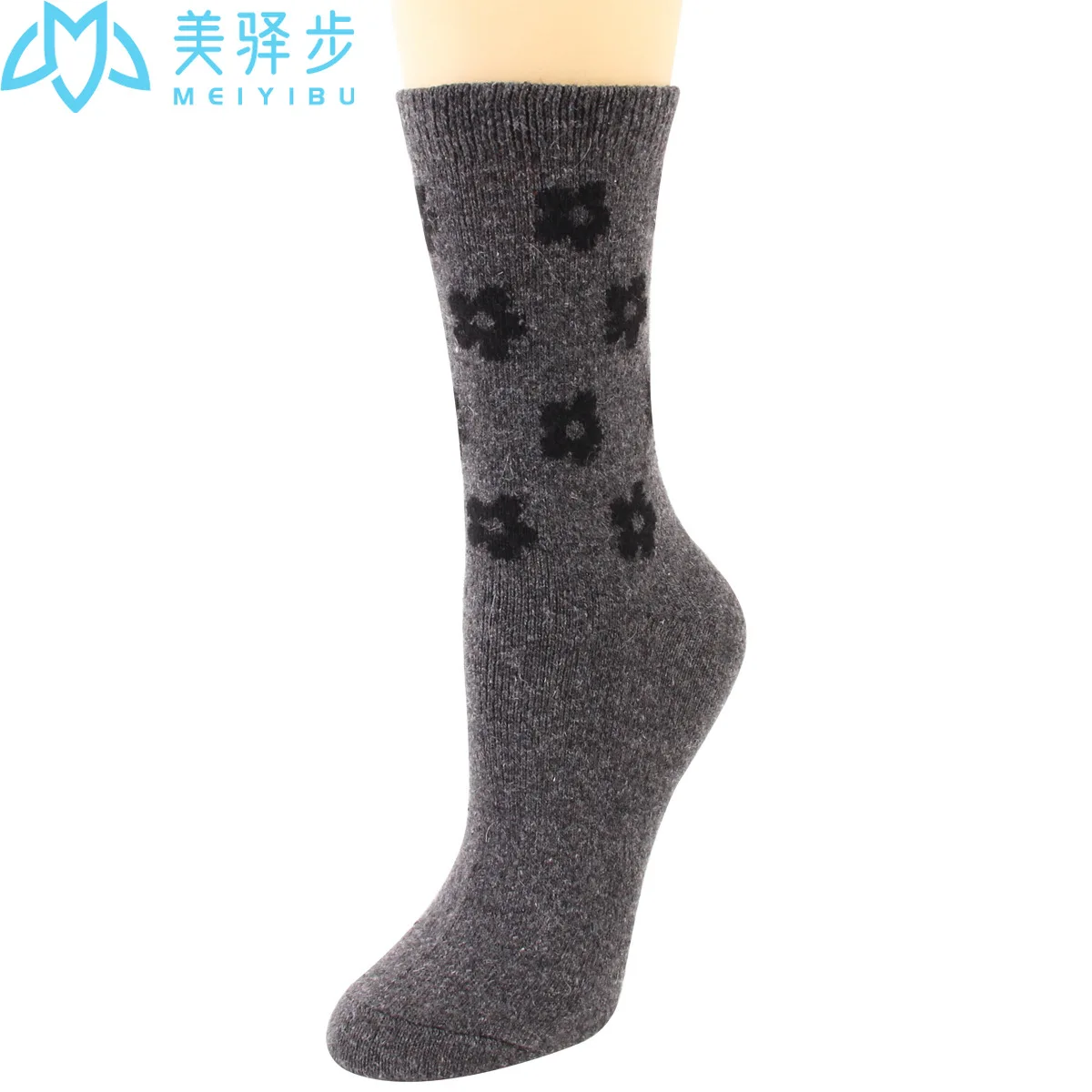 12 Pairs Per Set Factory Wool Socks Winter Wool Stockings Small Flowers Hot Sales Women Wool Socks