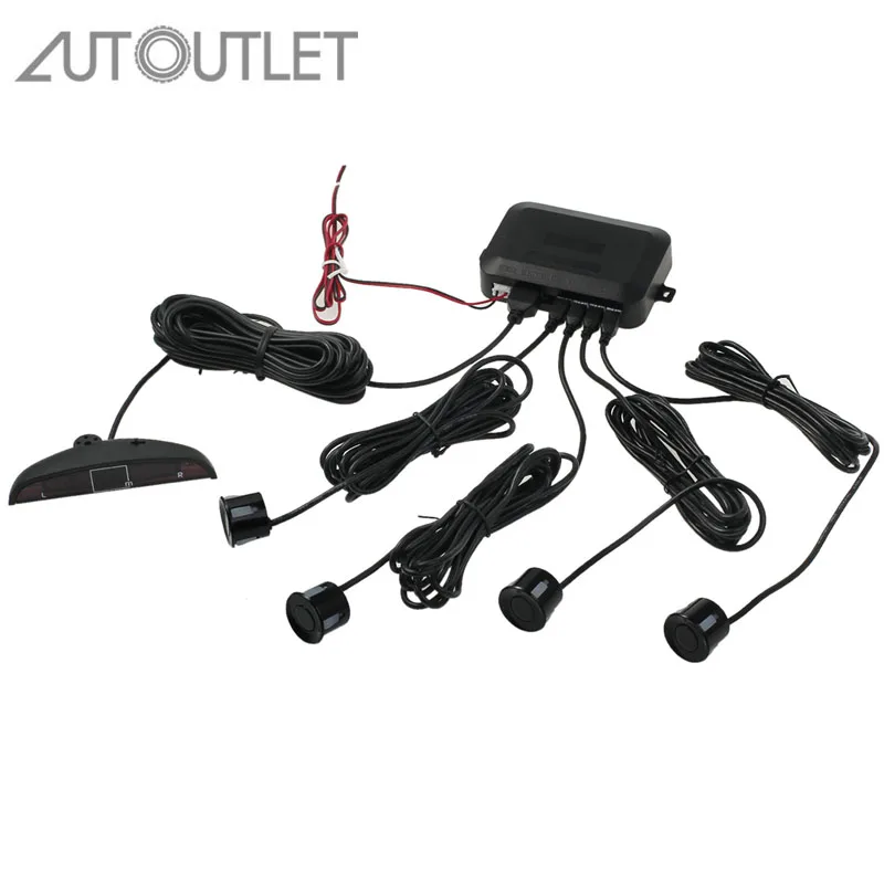 Осенний ЖК дисплей индикатор для задних парковочных датчиков 4 датчика