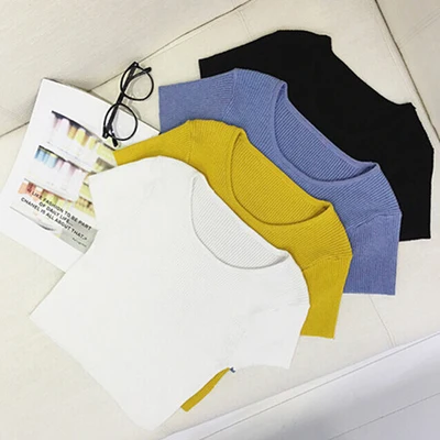 

2020 Women Shirt Top Short black Sleeve Top