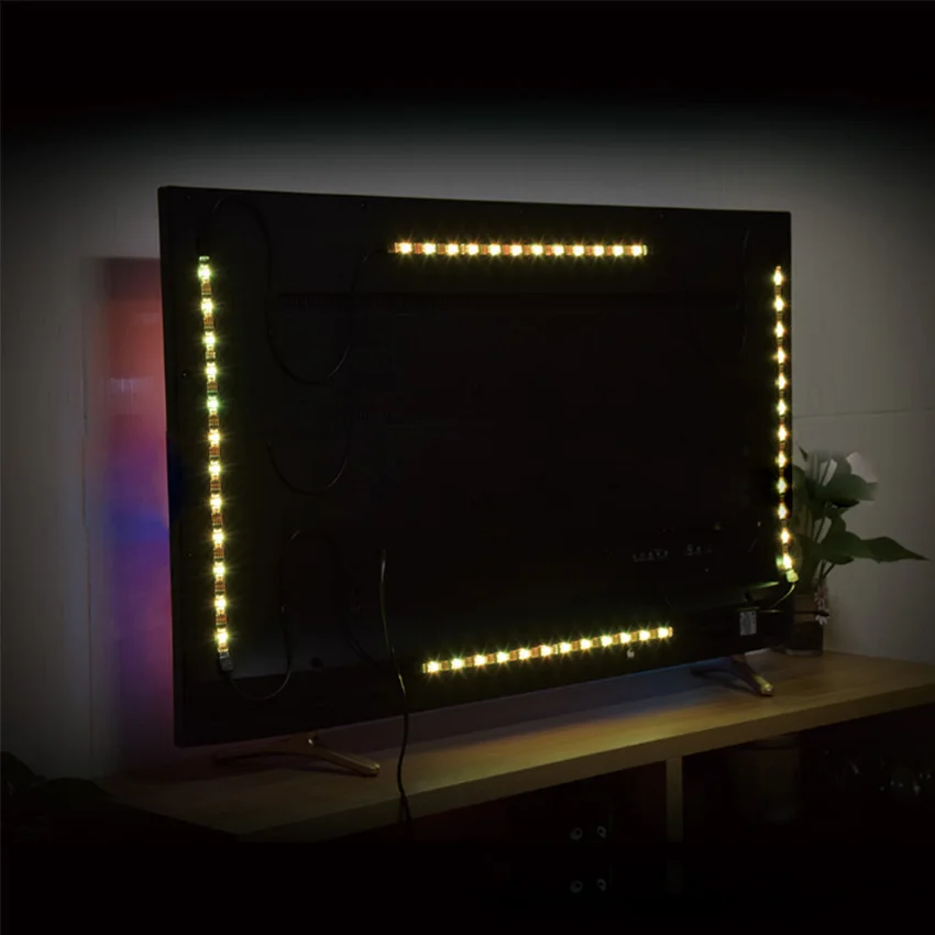 DC 5 В USB светодиодный с 5050 водонепроницаемый RGB светодиодный светильник 1 м 2 м 3 м RF 24 ключ дистанционного управления подходит для ТВ скейтборд велосипед ligh