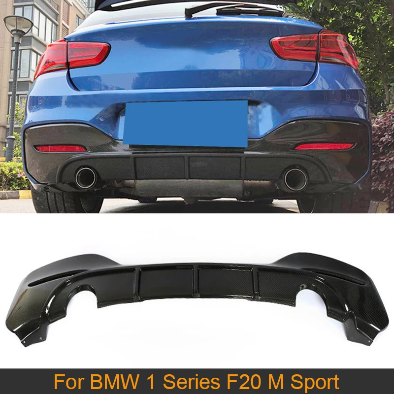 

1 Series Rear Bumper Diffuser Lip for BMW F20 M Sport 120i Hatchback 2D 4D 2016-2018 Rear Bumper Diffuser Carbon Fiber / FRP