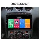 Автомагнитола 9 дюймов, 2 Din, Android 11, мультимедийный видеоплеер, универсальный автомобильный стереопроигрыватель для 2010-2015 2016 PEUGEOT 308 408, микрофон