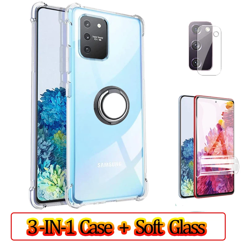 

Accessories Cover S20 FE Slim Ring Case for Samsung S 20 Plus S21 S20 Ultra Soft Glass Galaxy S20Plus S20FE S20Ultra Clear Case