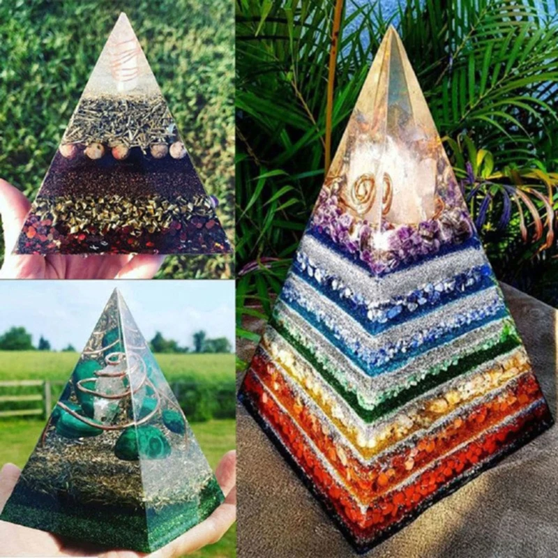 

12cm Pyramid Epoxy Resin Mold Handmade Ornaments Silicone Mould DIY Crafts Jewelry Home Decorations Casting Tool