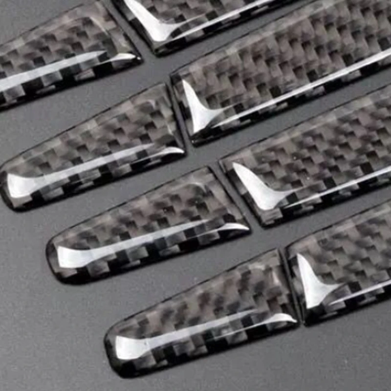 

1 Set of Travel Carbon Fiber Door Handle Stickers Car Styling Decoration Car Styling Stickers for X5 X6 F15 X1 2 Series