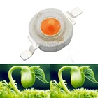 100 шт.лот 3,2 в 3 Вт полный спектр светодиодный чип для растений-нм для домашнего выращивания своими руками