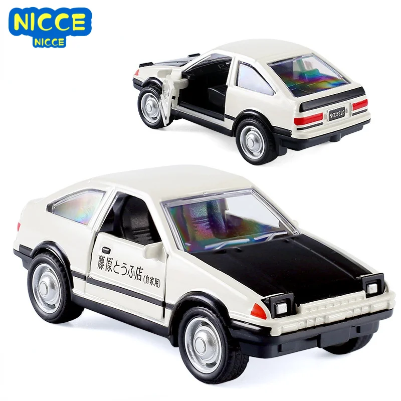 

Nicce 1:43 Initial D AE86 Porsche 911 Alloy Metal Diecast Cars Model Inital Toy Car Vehicles RX7 Pull Back for Children Toys F46