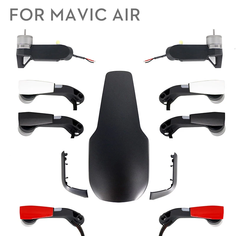 Mavic Air Body Shell Верхняя крышка верхний чехол рычаг двигателя Левая Правая передняя задняя декоративная запасная часть для DJI Mavic Air