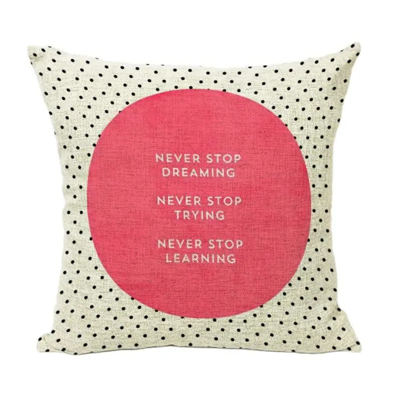 Чехол на подушку в горошек с надписью Hello Beautiful Darling для детей Декор дома дивана