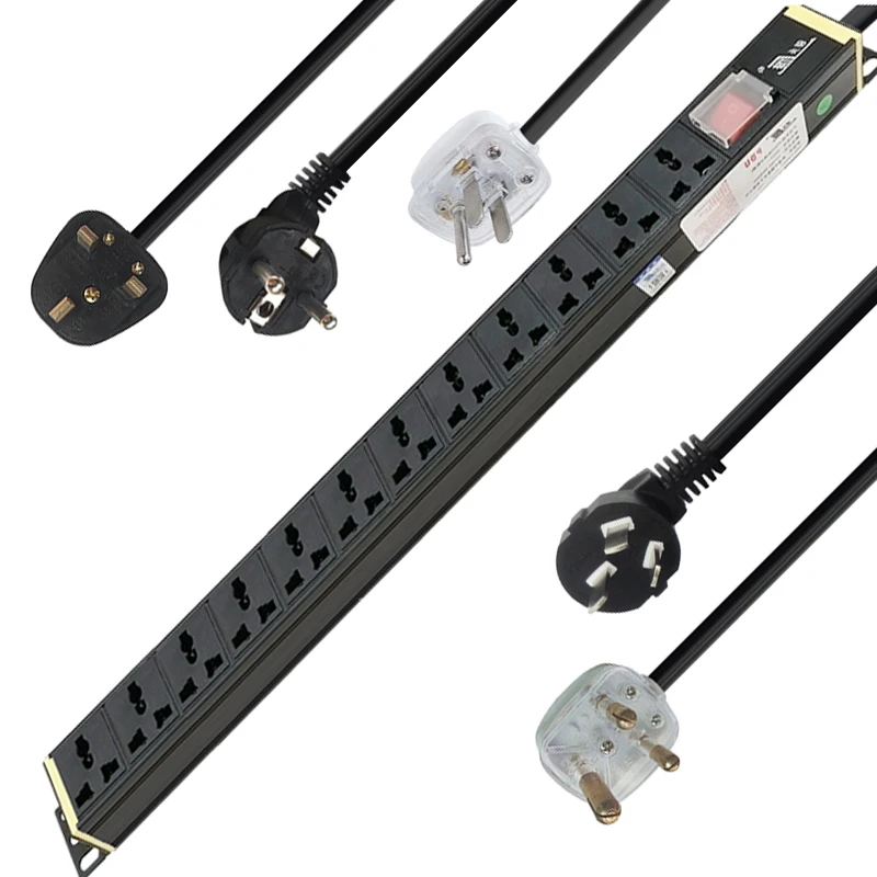 БРП розетка Универсальная 12 блок отверстие розетки стойка сетевого шкафа 1 5/2 5