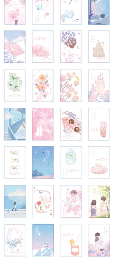 

52mmx80mm meet happy paper lomo card(1pack=28pieces)