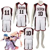 kurokos basketball seirin number 10 and 11 basket ball uniforms cosplay costumes kuroko tetsuya men women sportswear jersey