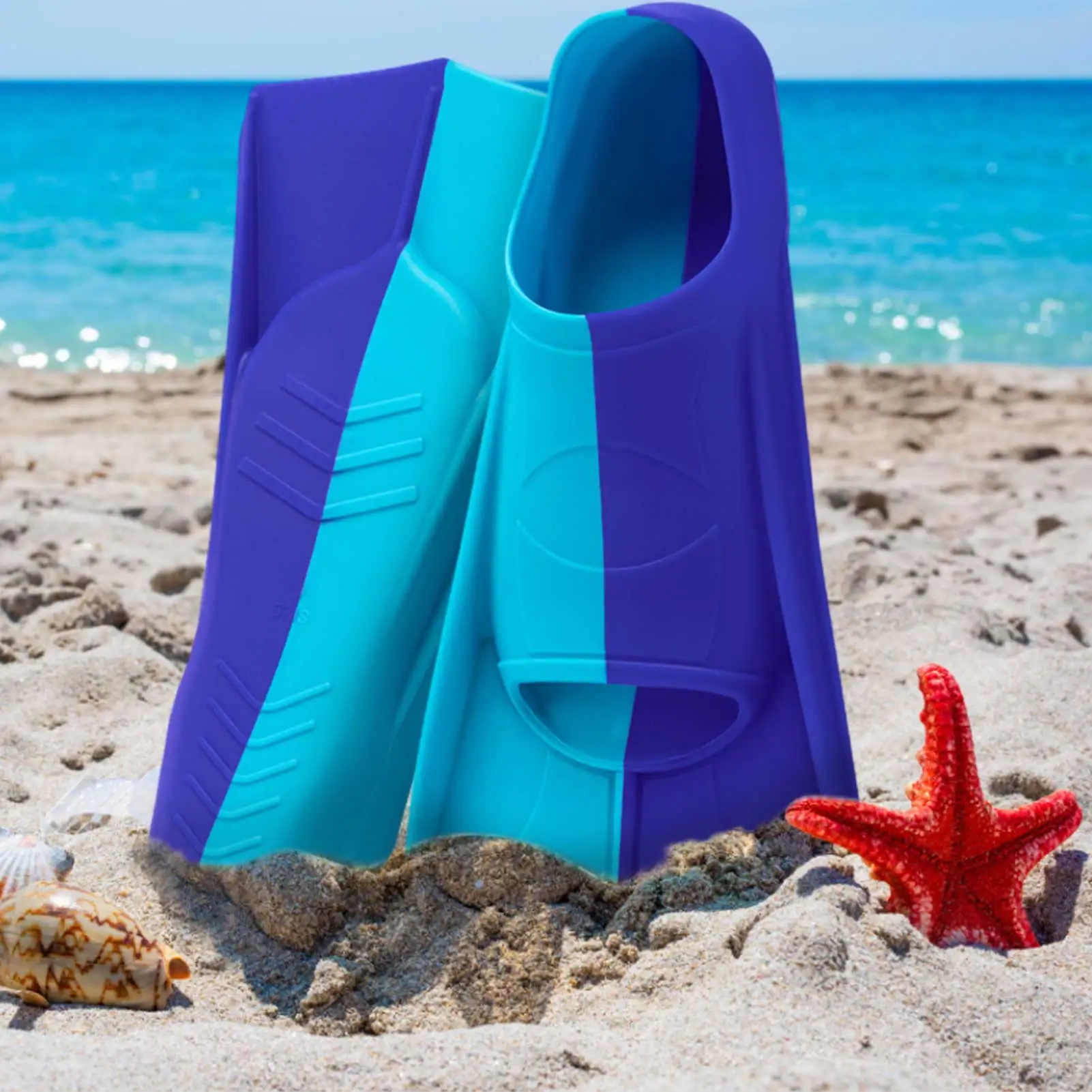 

Silicone Snorkeling Fins Short Fins Light Swim Fins Comfortable Scuba Diving Flippers Snorkeling Gear Snorkeling Equipment