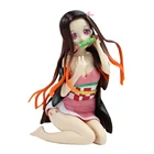 10 см Kamado Nezuko сексуальный сидящий Ver. Экшн-фигурка из ПВХ рассекающий демонов киметасу no Yaiba Tanjirou Nezuko, Милая модель в подарок