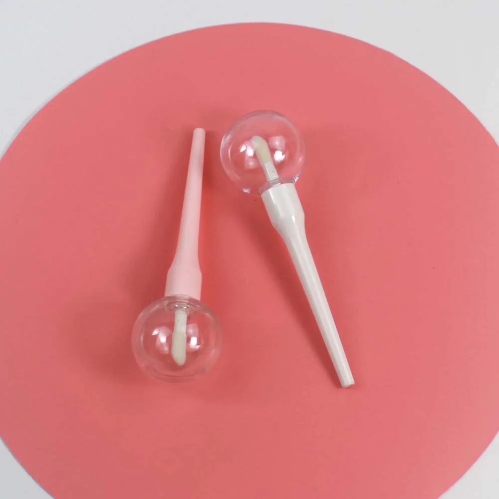 6 мл Прозрачная форма шара блеск для губ трубки пластик трубка упаковочный