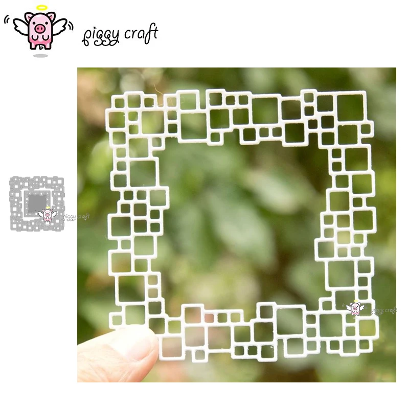 Металлические Вырубные штампы форма для вырезания квадратная решетка рамка