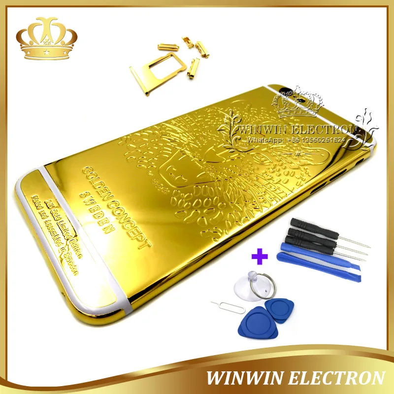 1 шт. роскошный корпус хорошего качества Крышка аккумуляторной батареи для iphone 6G