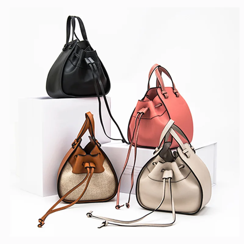 

Hand Bags Women 2021 Fashionable Large Capacity Bucket Bags Ladies Drawstring Personality Crossbody All-match Purses Bolso Mujer