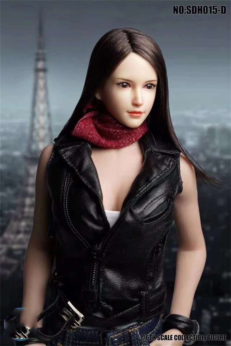 

SUPER DUCK Soldier 1/6th Scale SDH015 White Color Skinned Female Women A B C D Head Sculpture For General Body Figures