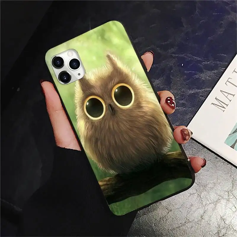 

Cute Owl Hearts Lover Phone Case for iPhone 11 12 pro XS MAX 8 7 6 6S Plus X 5S SE 2020 XR mini
