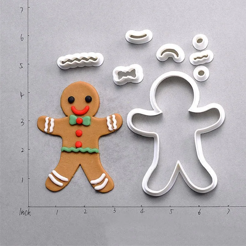 Рождественская Подарочная коробка имбирный домик Санта Клаус лицо конфеты