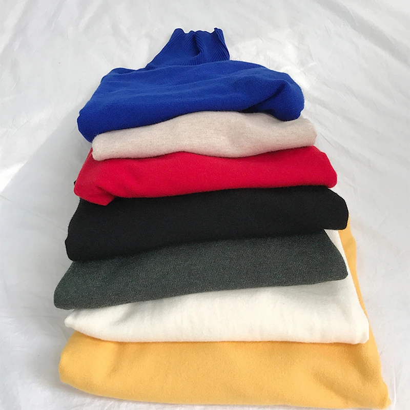 Мужской однотонный кашемировый свитер с высоким воротником | Мужская одежда