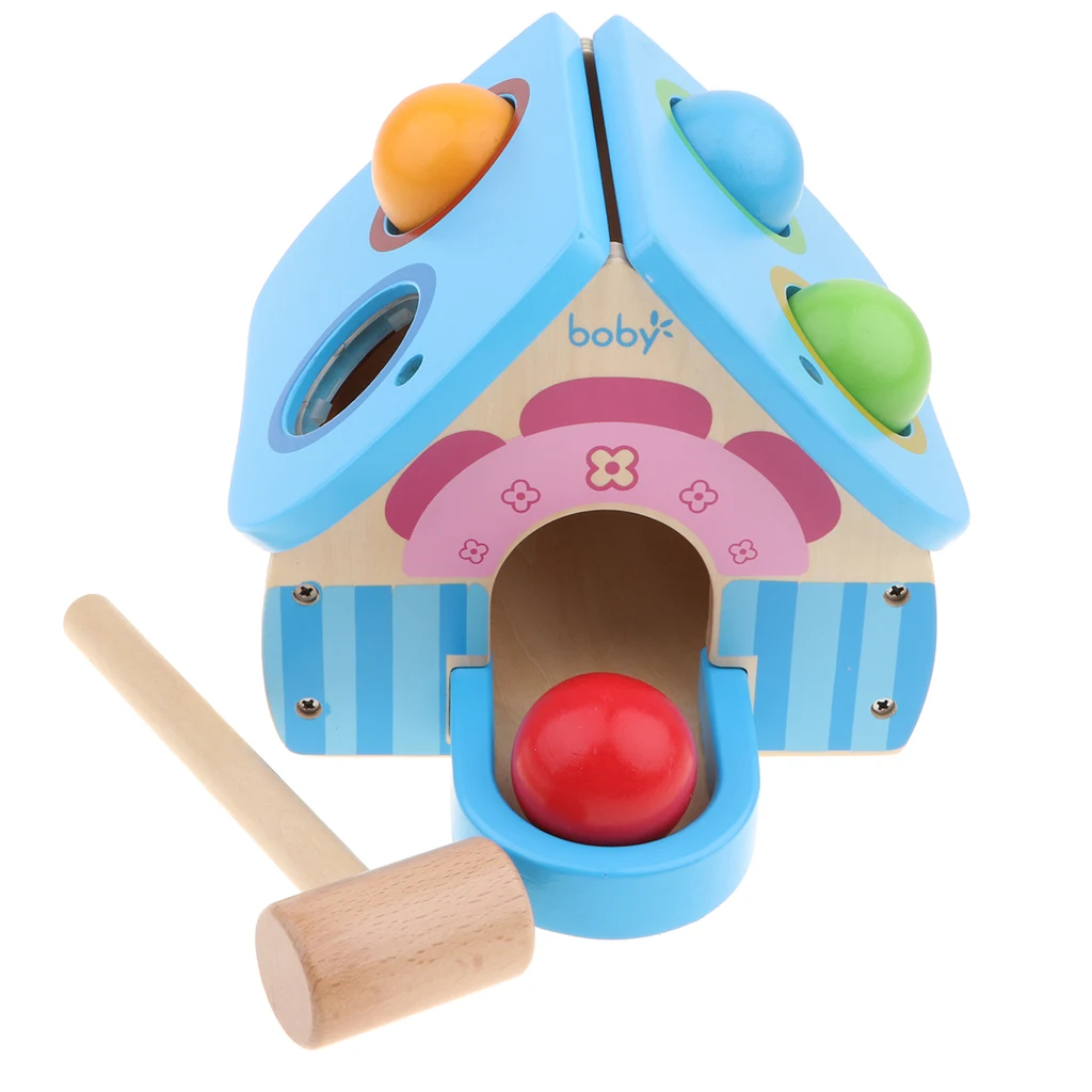 Монтессори мяч молотки цифровые часы бусины подсчета ребенка дошкольного