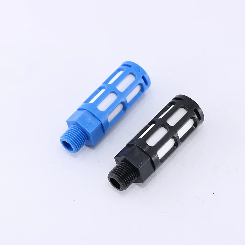 1 шт. пневматический пластиковый глушитель с резьбой 1/2 дюйма 1/8 1/4 3/8 бесшумный