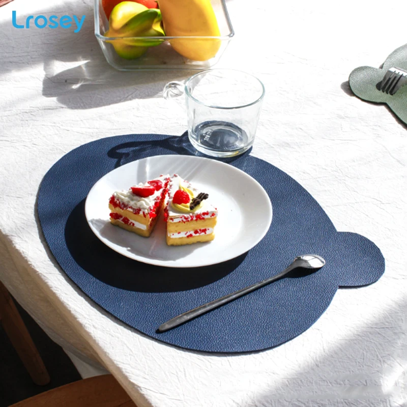 Детская подстилка в скандинавском стиле кожаный коврик для стола маслостойкая