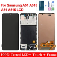 Super AMOLED For samsung a51                A515 A515F A515F DS SM-A515U Touch Screen display samsung galaxy a51 mobile phone lcds