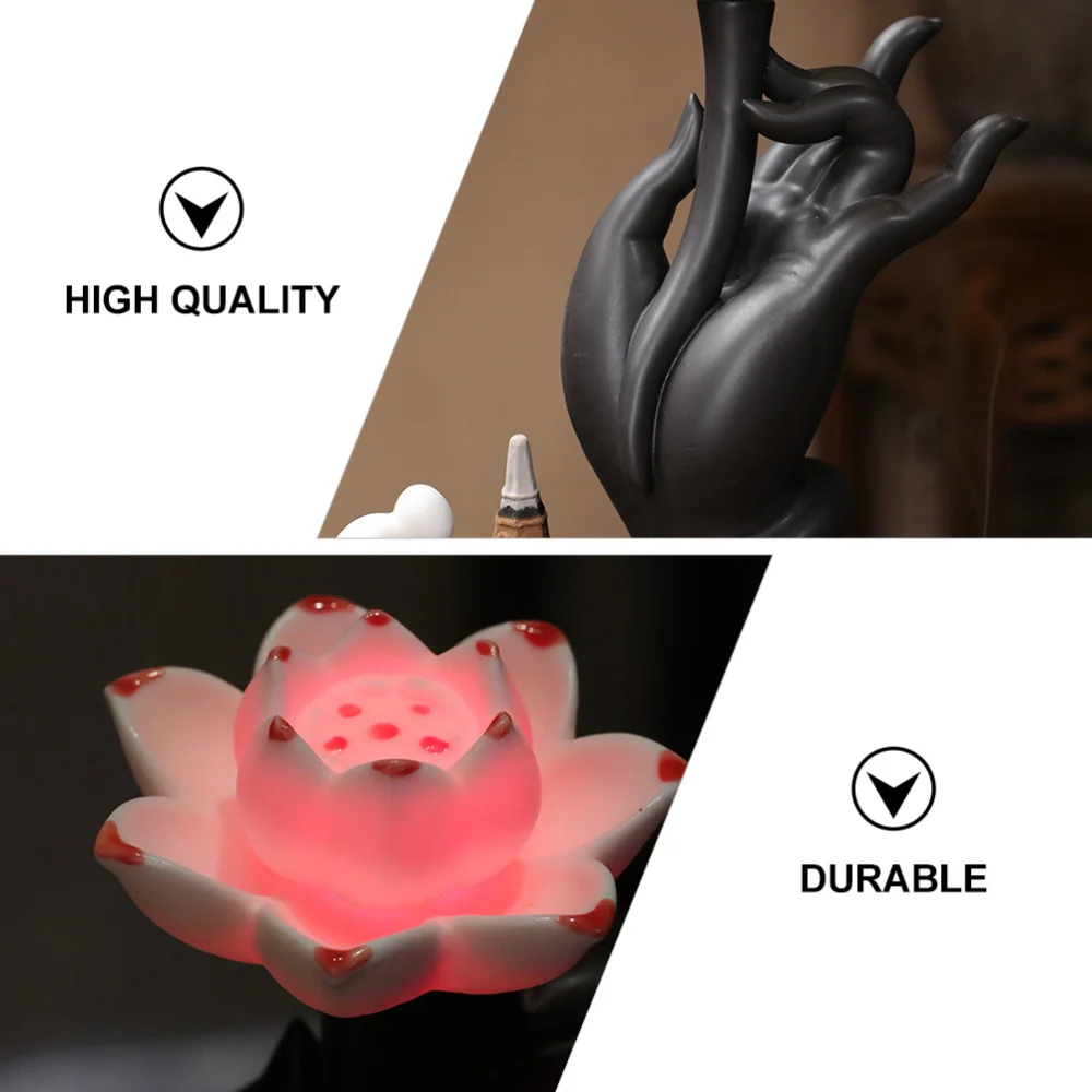 

1Pc Creative Indoor Ceramic Ornament Backflow Incense Burner Aroma Stove Ornament